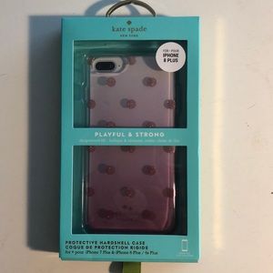 Kate Spade iPhone 6/7/8 Plus Pink Glitter Case